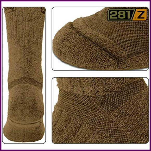 Military Tactical Boot Socks - Mid Calf Demi Season - Combed Cotton - Picture 5 of 5